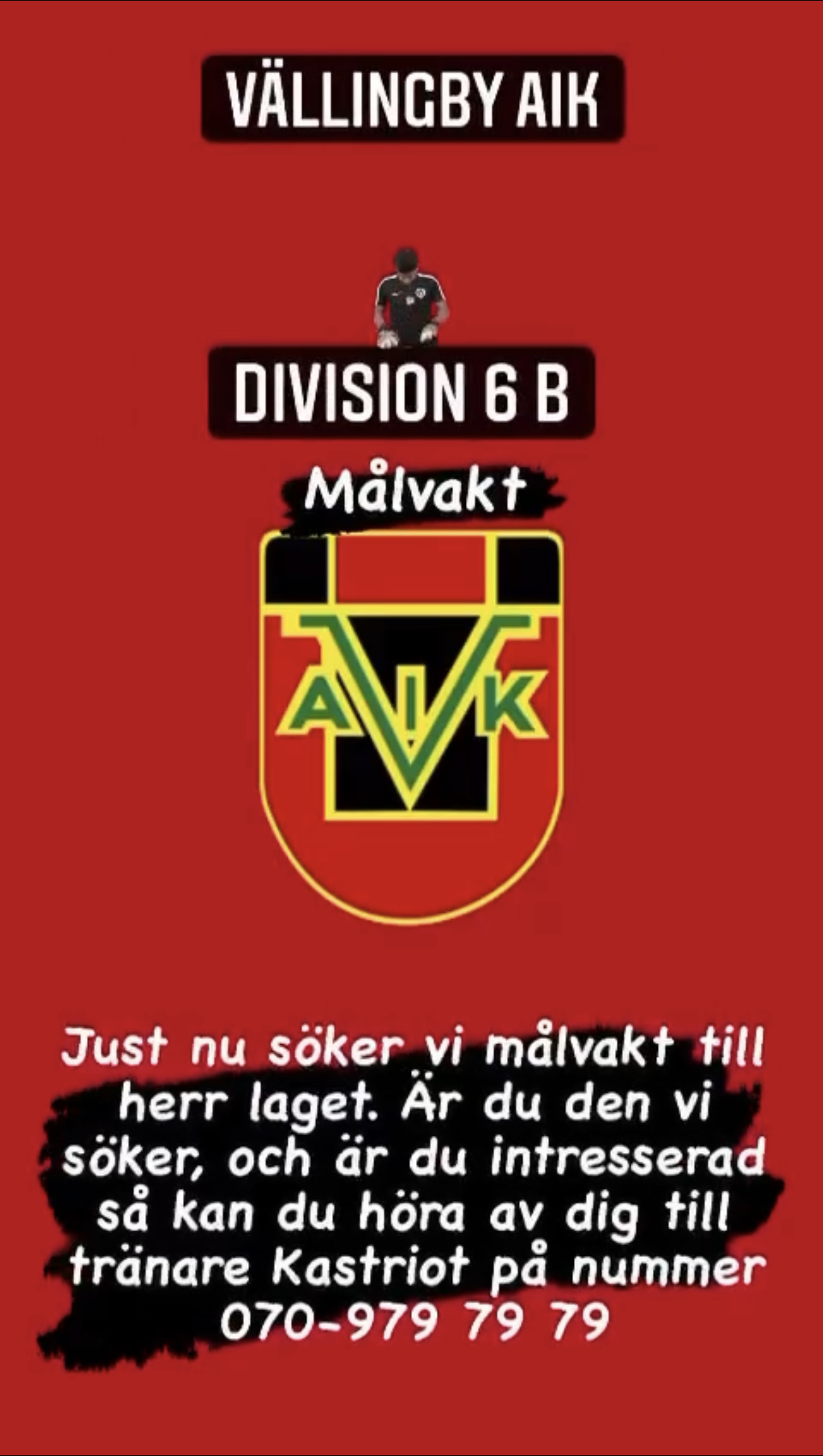 Vällingby Aik Söker Målvakt